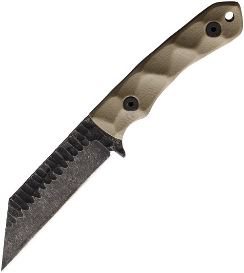 Stroup Knives GP3 Fixed Blade Knife Tan - STPGP3TG10S 