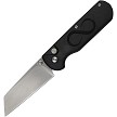 Straight Line Rox Button Lock Pocket Knife Black G10 - STR8RXBG 