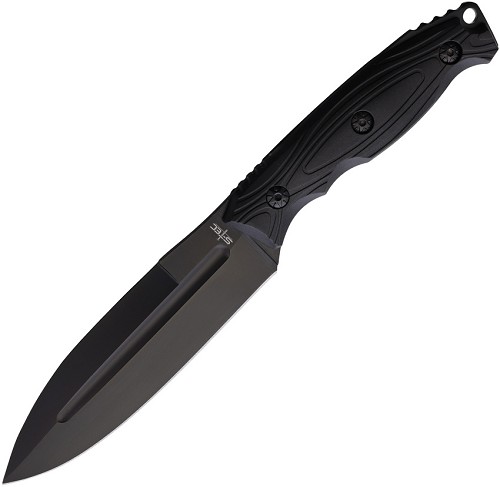 S-TEC Fixed Blade Knife Black - STT25146BK 