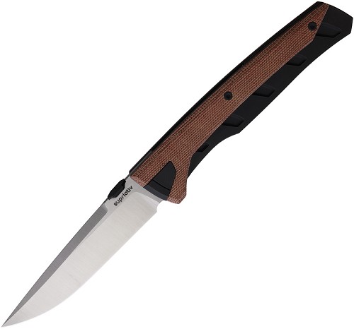 Suprlativ Matador Framelock Pocket Knife Orange Micarta - SUP004 