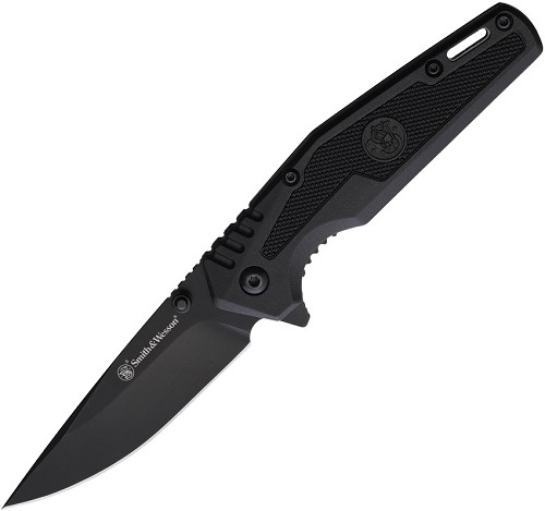 Smith & Wesson SWAT Spring Assisted Drop Point Linerlock Pocket Knife - SW1205909 
