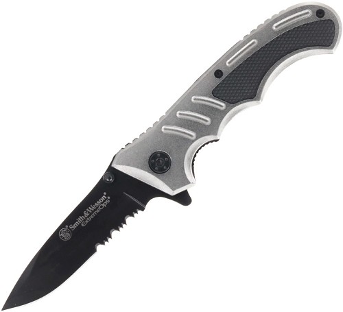 Smith & Wesson Extreme Ops Linerlock Pocket Knife Gray - SW1207131 