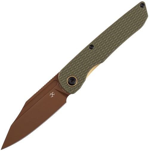 Kansept Nettle Linerlock Pocket Knife Olive G10 - T1103A4 