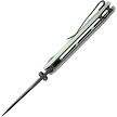T1122A2 Tenable Fermi Linerlock Pocket Knife Jade G10 