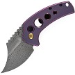 Kansept Wasp Button Lock Pocket Knife Purple Titanium - T2144F6 