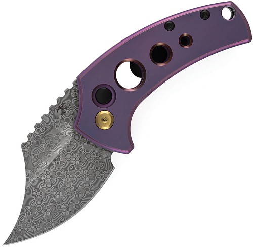 Kansept Wasp Button Lock Pocket Knife Purple Titanium - T2144F6 