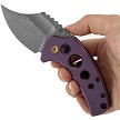 Kansept Wasp Button Lock Pocket Knife Purple Titanium - T2144F6 