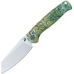 Defcon Artifact Axis Lock Pocket Knife Green Gold - TD024GNYL 