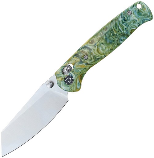 Defcon Artifact Axis Lock Pocket Knife Green Gold - TD024GNYL 
