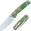 Defcon Artifact Axis Lock Pocket Knife Green Gold - TD024GNYL 