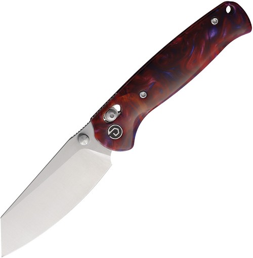 Defcon Marble Resin Axis Lock Folder Pocket Knife - TD024RDBL 