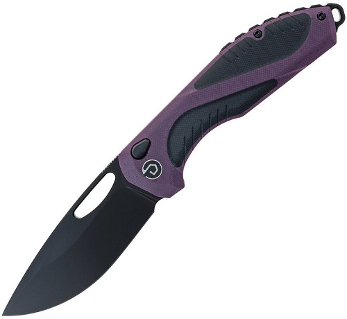 Defcon Black Fang Lite Button Lock Pocket Knife - TD1002PPBK 