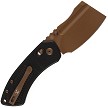 Kansept Korvid V Crossbar Lock Pocket Knife Black - TE2030V1 