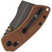 Kansept Korvid V Crossbar Lock Pocket Knife Brown - TE2030V4 