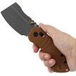 Kansept Korvid V Crossbar Lock Pocket Knife Brown - TE2030V4 