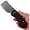 Kansept Korvid V Crossbar Lock Pocket Knife Black Red - TE2030V6 