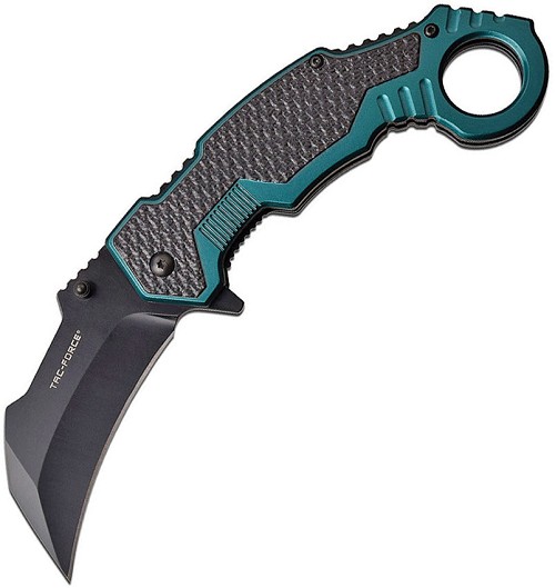 Tac Force Linerlock Pocket Knife Spring Assisted Green - TF1001GN 