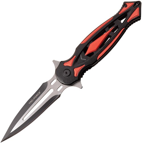 Tac Force Linerlock Pocket Knife Spring Assisted Red - TF1023RD 