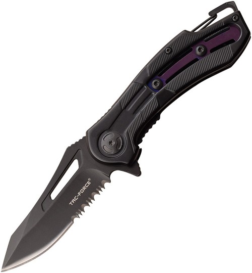 Tac Force Framelock Pocket Knife Spring Assisted Purple - TF1026PL 