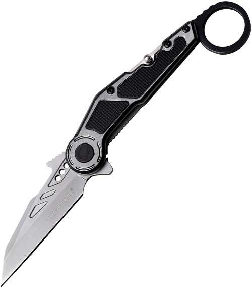 Tac Force Linerlock Pocket Knife Spring Assisted Gray - TF1041GY 