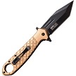 TF1042TN Tac Force Linerlock Pocket Knife Spring Assisted Tan 