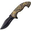 Tac Force Linerlock Pocket Knife Spring Assisted Snakeskin - TF1043CA 