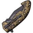 TF1043CA Tac Force Linerlock Pocket Knife Spring Assisted Snakeskin 