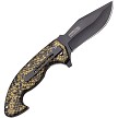 TF1043CA Tac Force Linerlock Pocket Knife Spring Assisted Snakeskin 