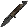 Tac Force Linerlock Pocket Knife Spring Assisted Brown - TF1045BR 