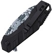 TF1049BK Tac Force Linerlock Pocket Knife Digital Camo Spring Assisted Black 