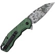 TF1049GN Tac Force Linerlock Pocket Knife Digital Camo Spring Assisted Green 
