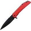 Tac Force Linerlock Pocket Knife Spring Assisted Red - TF1050RD 
