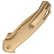 Tac Force Linerlock Pocket Knife Spring Assisted Opening Gold - TF2009GD 