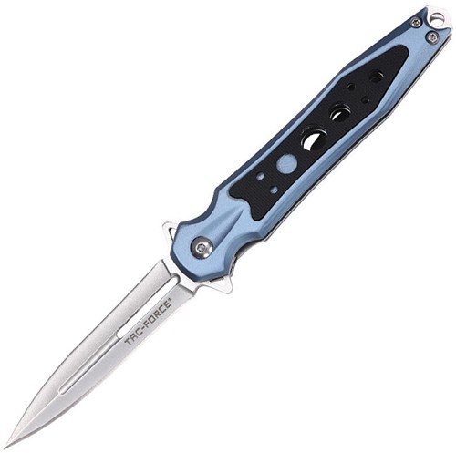 Tac Force Linerlock Pocket Knife Spring Assisted Opening Blue - TF2011BL 