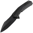 Tac Force Linerlock Pocket Knife A/O Black - TF2018BK 
