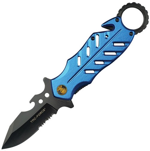 Tac Force Rescue Folder Spring Assisted Opening Linerlock Pocket Knife - TF2027PD 