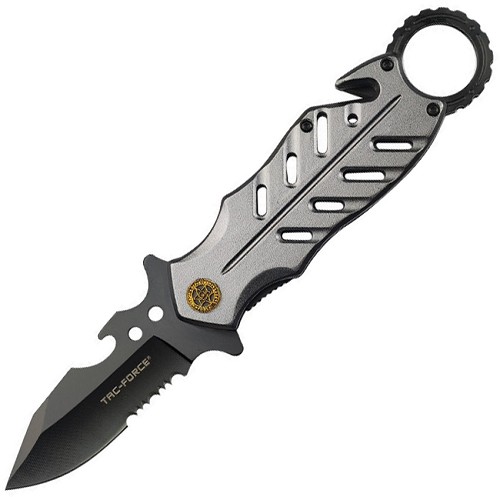 Tac Force Rescue Folder Spring Assisted Opening Linerlock Pocket Knife - TF2027SH 