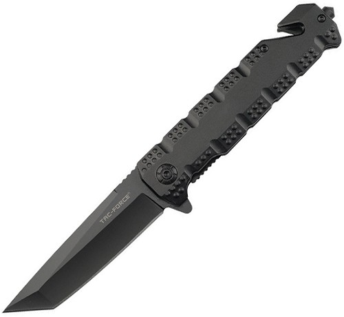 Tac Force Rescue Folder Spring Assisted Opening Linerlock Pocket Knife - TF2028BK 
