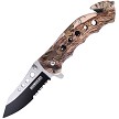 Tac Force Rescue Linerlock Pocket Knife Spring Assisted - TF498BC 