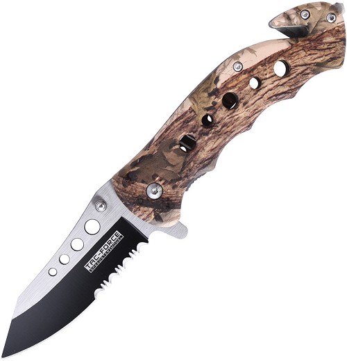 Tac Force Rescue Linerlock Pocket Knife Spring Assisted - TF498BC 