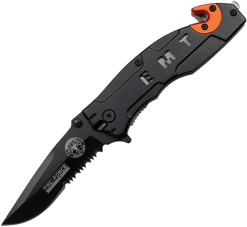 Tac Force EMT Linerlock Pocket Knife Spring Assisted - TF525EM 