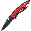 Tac Force Linerlock Pocket Knife Spring Assisted Red Camouflage - TF705RC 