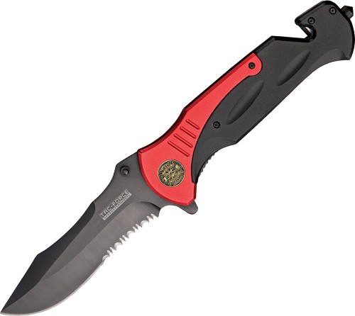 Tac Force Large Rescue Linerlock Pocket Knife A/O - TF727FD 