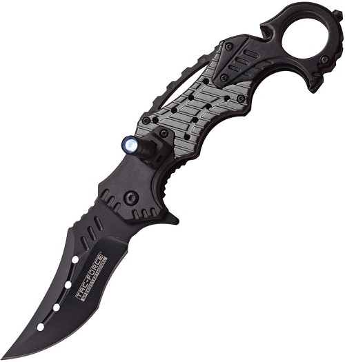 Tac Force Linerlock Pocket Knife A/O Gray - TF927GY 