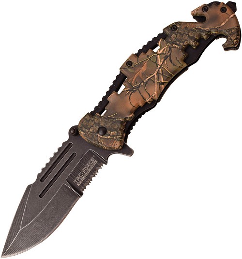 Tac Force Linerlock Pocket Knife Spring Assisted Black - TF932CA 