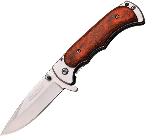 Tac Force Linerlock Pocket Knife A/O Pakkawood - TF934WD 