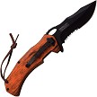 TF936BW Tac Force Linerlock Pocket Knife Spring Assisted Brown Pakkawood 