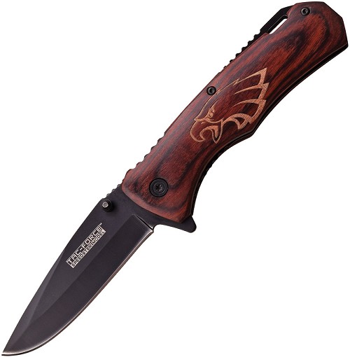 Tac Force Linerlock Pocket Knife A/O Pakkawood Eagle - TF939EA 