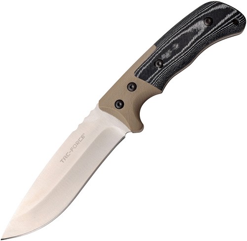 Tac Force Fixed Blade Knife Tan - TFFIX006TN 