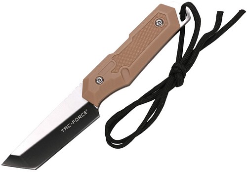 Tac Force Fixed Blade Knife Tan - TFFIX117TN 